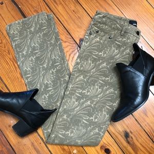 EUC vintage Nicole Miller 2 embroidered 90s pant